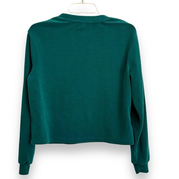 Wallflower Green Christmas Naughty-ish Sweatshirt with Candy Cane Letters Size M - Picture 2 of 5